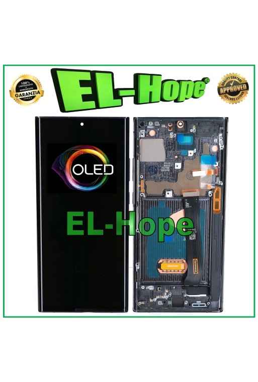 OLED FRAME + TOUCH LCD DISPLAY FOR SAMSUNG GALAXY NOTE 20 ULTRA N985 N986 BLACK