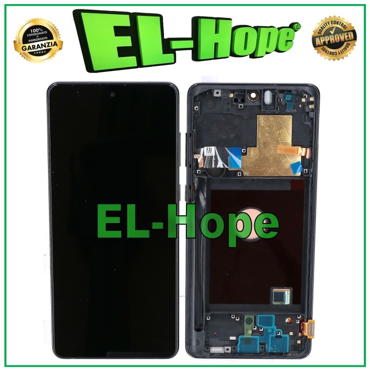 OLED FRAME + TOUCH LCD DISPLAY FOR SAMSUNG GALAXY NOTE 10 LITE SM-N770 BLACK