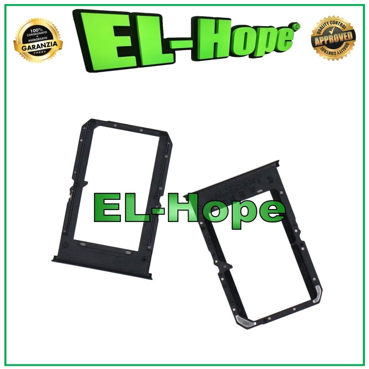 SLOT CART COMPARTMENT DUAL SIM CARD FOR OPPO FIND X2 LITE CPH2005 BLACK HOUSING