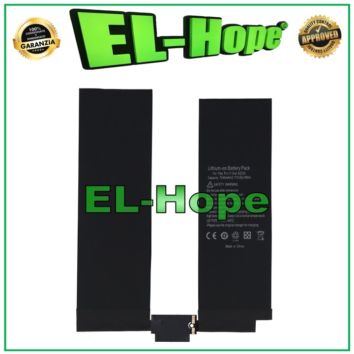A2224 BATTERY FOR APPLE IPAD PRO 11  2 GEN. A2068 A2228 A2230 A2231 7554 mAh