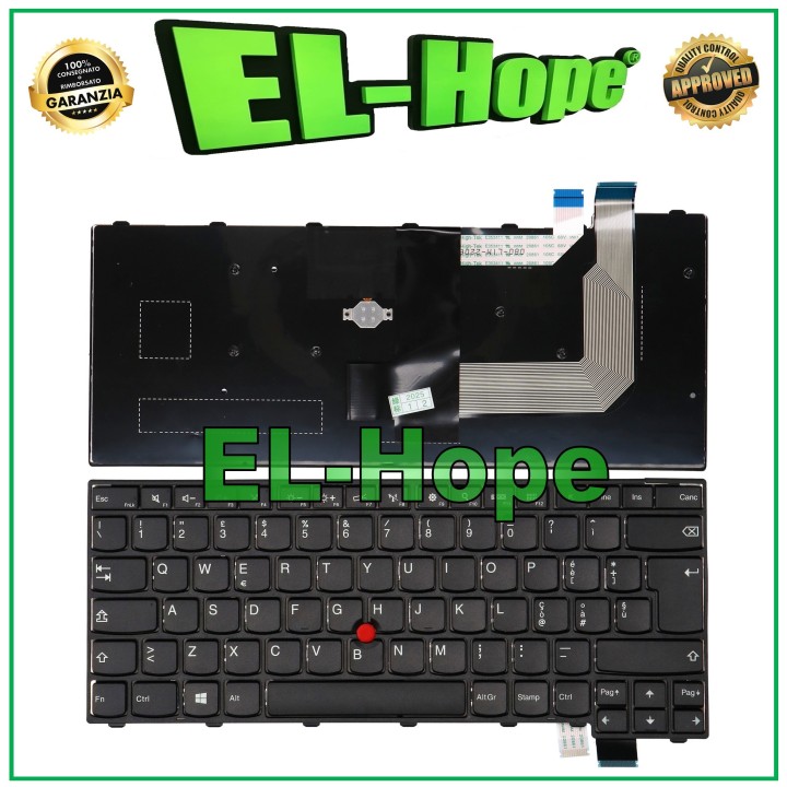 ITALIAN KEYBOARD FOR LENOVO THINKPAD T460S T470S + TRACKPAD KEYBOARD BLACK