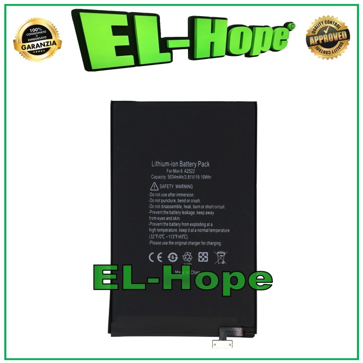 Replacement Battery A2522 for Apple iPad Mini 6 (2021) A2567 A2568 5034 mAh