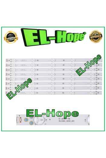 KIT 8 5 LED STRIP BARS FOR 39 TV TOSHIBA 4C-LB390T-YHB TCL-39L2306C-3030C-8X5