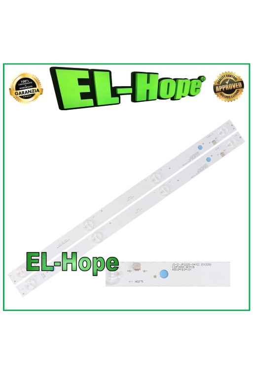 KIT OF 2 4 LED STRIP BARS FOR 22 TV AKAI JS-D-JP2220-041EC(51209) E22F2000