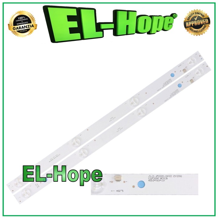 KIT OF 2 4 LED STRIP BARS FOR 22  TV AKAI JS-D-JP2220-041EC(51209) E22F2000