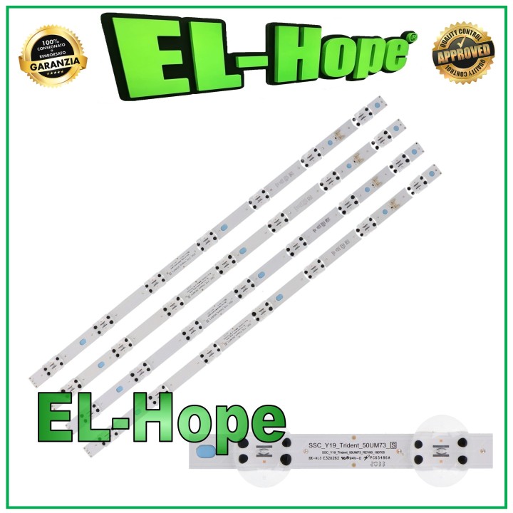 KIT 4 7 LED STRIP BARS FOR TV 50 LG LGIT-Y19-50UM75 LGIT-Y19-50UM73 PC65486A