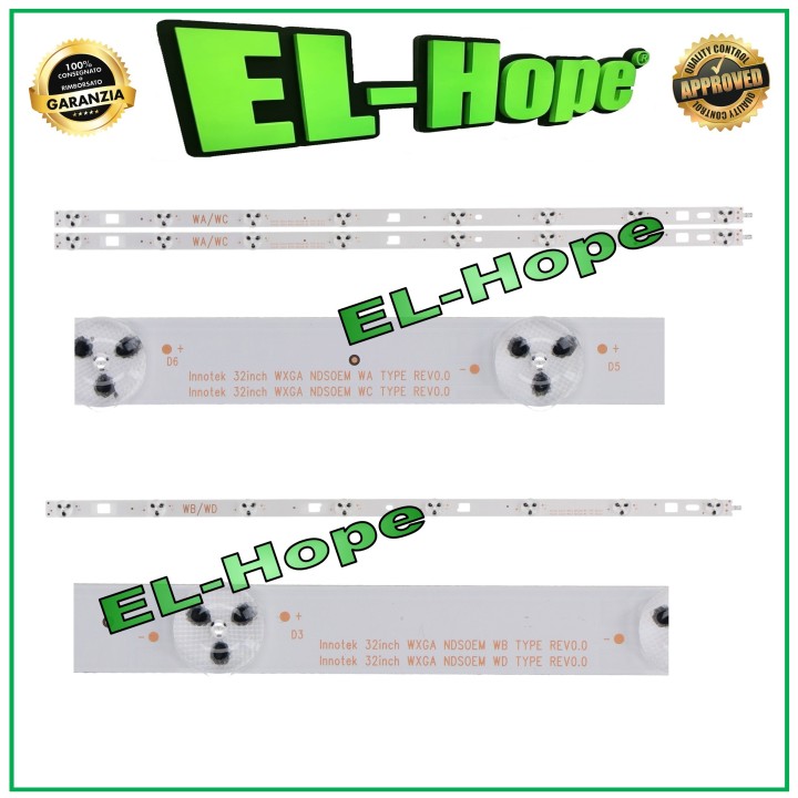 KIT 3 BARS 8 LEDs FOR 32  SONY TV 32INCH-WXGA-NDSOEM- WB-TYPE WA-TYPE