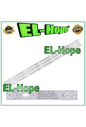 KIT OF 3 7 LED STRIP BARS FOR 32 PHILIPS TV GJ-2K16-D2P5-315-D307-V2 L613mm