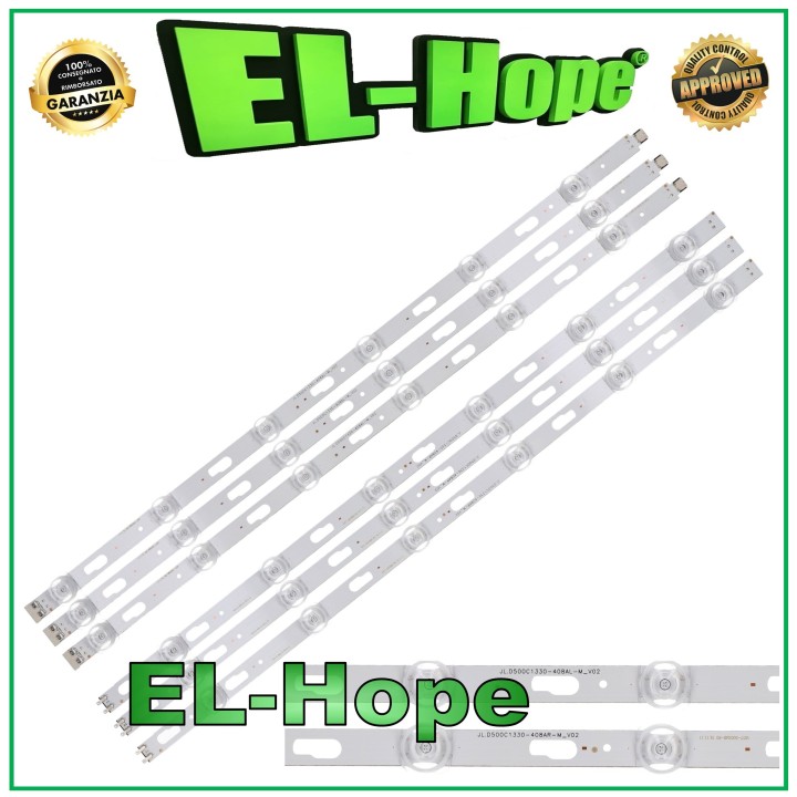 KIT 6 BARS 6 LEDs FOR 50  TV SAMSUNG V0T7-500SMA-R0 JL-D500C1330-408AL/R V02
