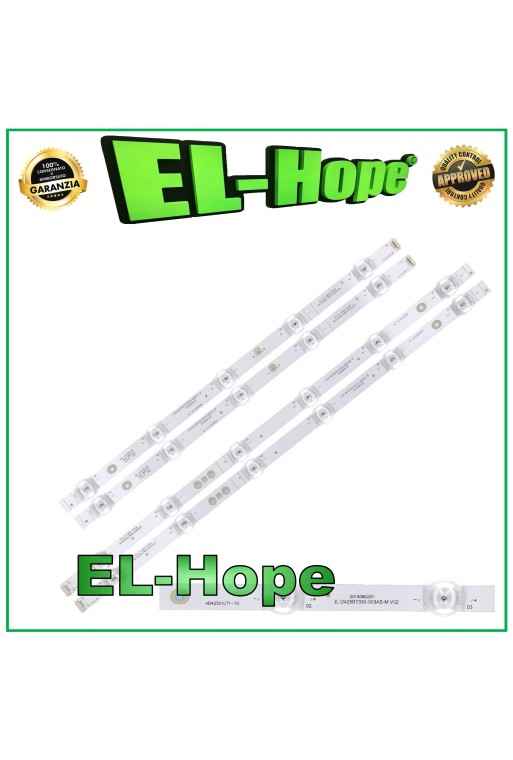 KIT OF 2 BARS 11 LED FOR 42 TV HISENSE HD425X1U71 JL.D425B1330-003AS-M-V02 3 PIN