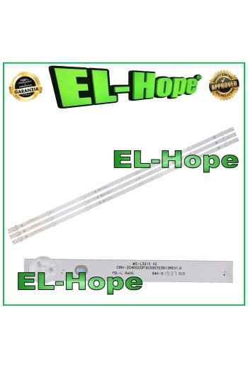 KIT OF 3 7 LED STRIP BARS FOR 40 TV CHANGHONG MS-L3215-V2 LB-C400F18-E6C