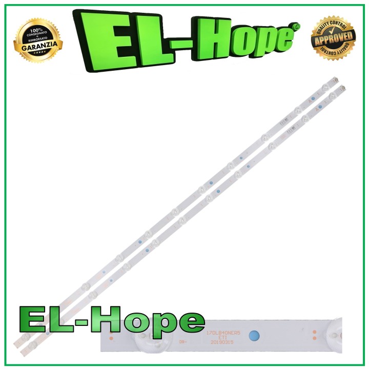 KIT 2 BARS 11 LED TV 40  VESTEL 17DLB40NER5-ETI ET1 17DLB40NER6 743mm