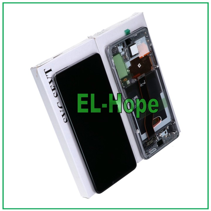 ORIGINAL FRAME DISPLAY SAMSUNG S20+ PLUS SM-G985 G986 5G TOUCH GRAY GH82-22134E