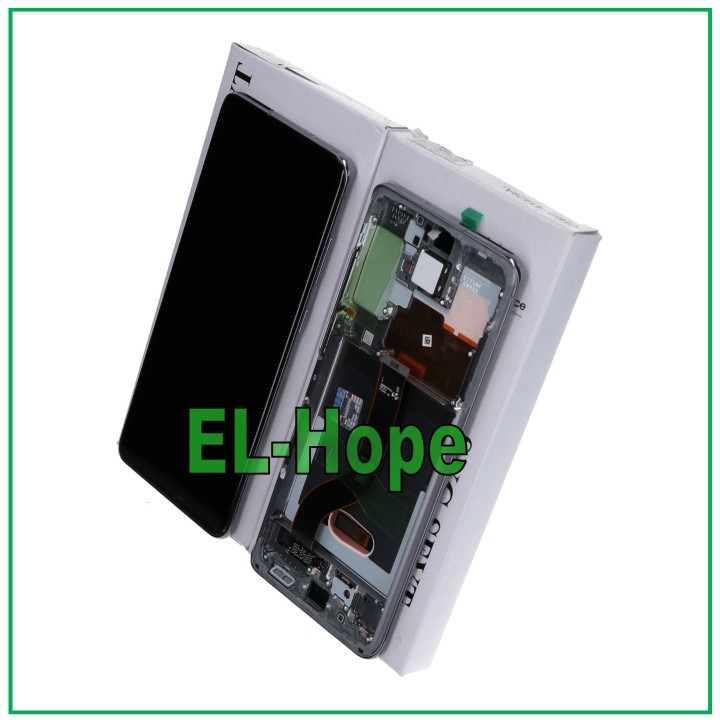 ORIGINAL FRAME DISPLAY SAMSUNG S20+ PLUS SM-G985 G986 5G TOUCH GRAY GH82-22134E