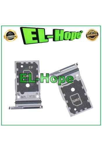 Dual Nano SIM Card Tray Slot for Samsung Galaxy S22 Ultra SM-S908 White