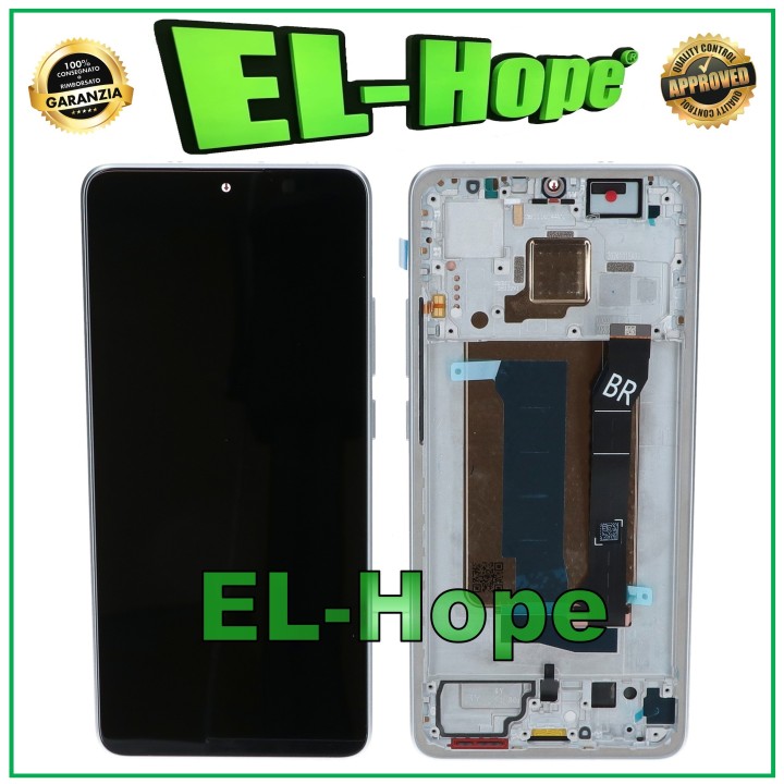 OLED DISPLAY + FRAME FOR XIAOMI POCO X7 PRO 5G 2412DPC0AI LCD TOUCH GLASS SILVER