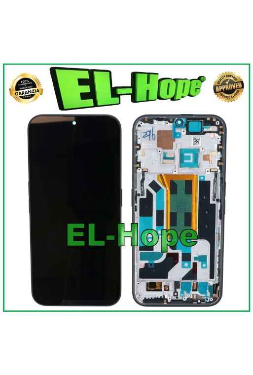 OLED DISPLAY + FRAME FOR NOTHING PHONE 2 PLUS (2A) TOUCH SCREEN GLASS SCREEN