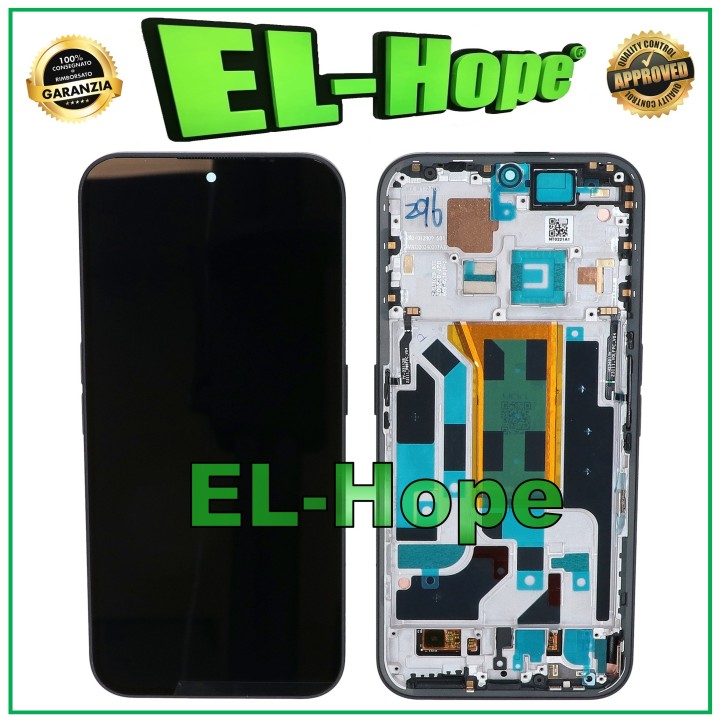 OLED DISPLAY + FRAME FOR NOTHING PHONE 2 PLUS (2A) TOUCH SCREEN GLASS SCREEN