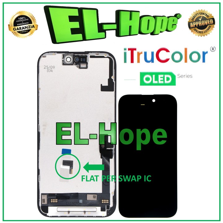 iTruColor HARD OLED SERIES LCD DISPLAY FOR APPLE IPHONE 16 TOUCH SCREEN