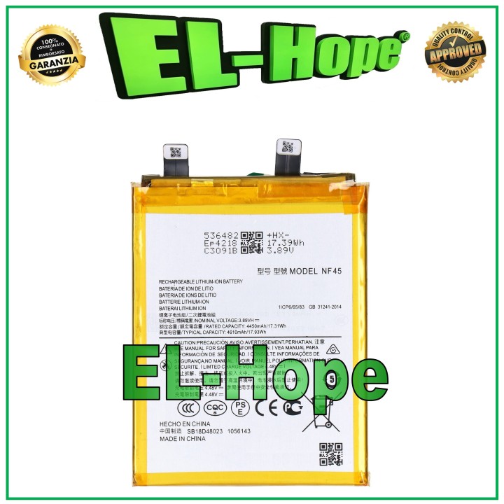 NF45 BATTERY FOR MOTOROLA MOTO EDGE 30 ULTRA XT2241-1 EQUAL TO ORIGINAL