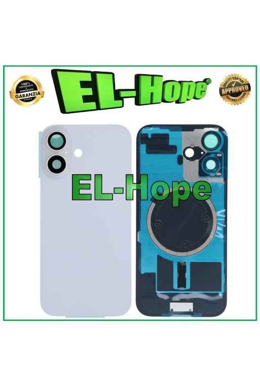 GLASS CASE BACK COVER + MAGSAFE FOR APPLE IPHONE 16 WHITE