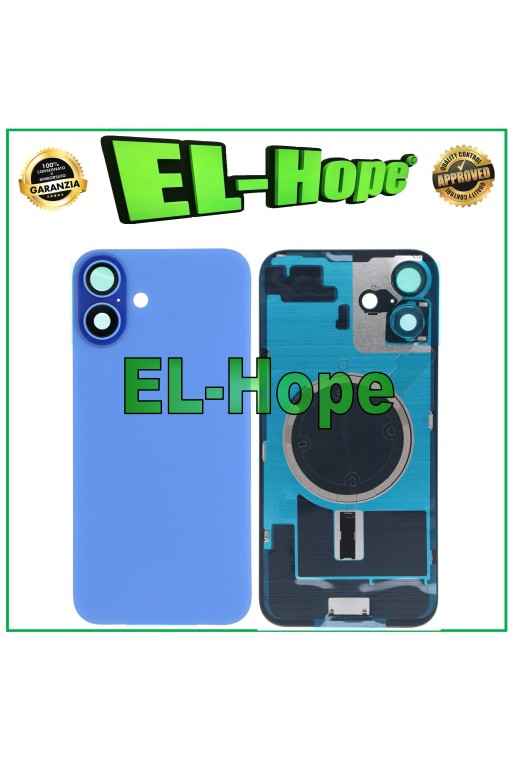 GLASS CASE BACK COVER MAGSAFE FOR IPHONE 16 PLUS ULTRAMARINE BLUE