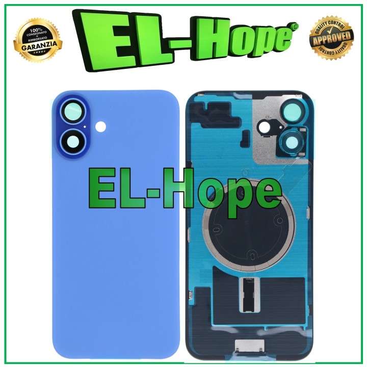 GLASS CASE BACK COVER MAGSAFE FOR IPHONE 16 PLUS ULTRAMARINE BLUE