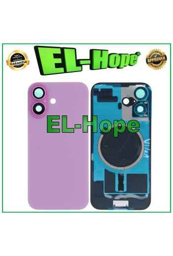 GLASS CASE BACK COVER + MAGSAFE FOR APPLE IPHONE 16 PINK