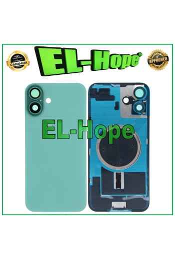 GLASS CASE BACK COVER + MAGSAFE FOR IPHONE 16 PLUS AQUA GREEN