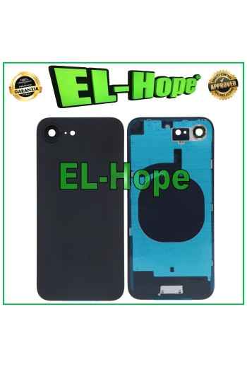 GLASS CASE BACK COVER FOR APPLE IPHONE 16E BLACK