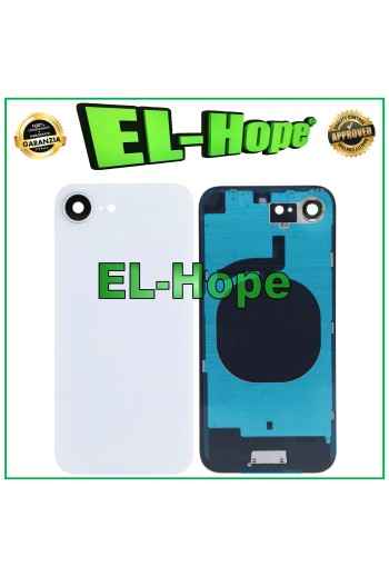 GLASS CASE BACK COVER FOR APPLE IPHONE 16E WHITE