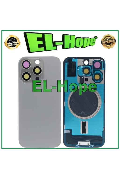 GLASS CASE BACK COVER MAGSAFE FOR IPHONE 16 PRO TITANIUM SAND