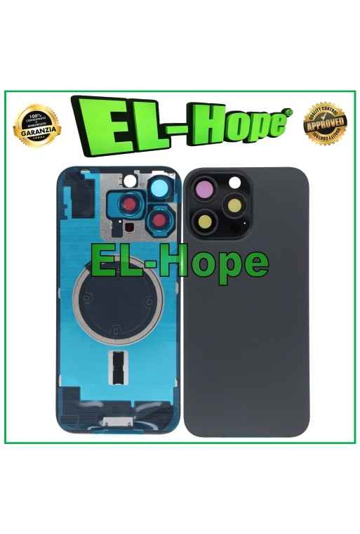 GLASS BACK CASE + MAGSAFE FOR IPHONE 16 PRO MAX TITANIUM BLACK