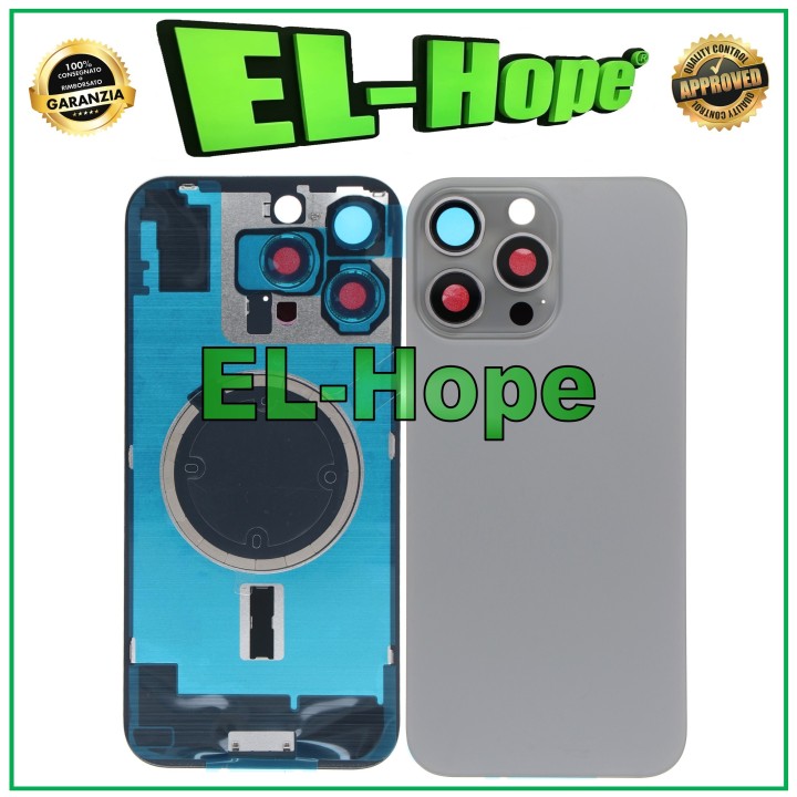 MAGSAFE GLASS BACK CASE FOR IPHONE 16 PRO MAX NATURAL TITANIUM