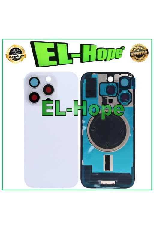 MAGSAFE GLASS CASE BACK COVER FOR IPHONE 16 PRO TITANIUM WHITE