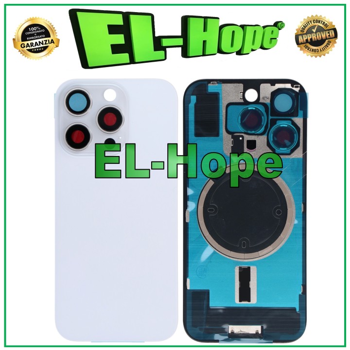 MAGSAFE GLASS CASE BACK COVER FOR IPHONE 16 PRO TITANIUM WHITE