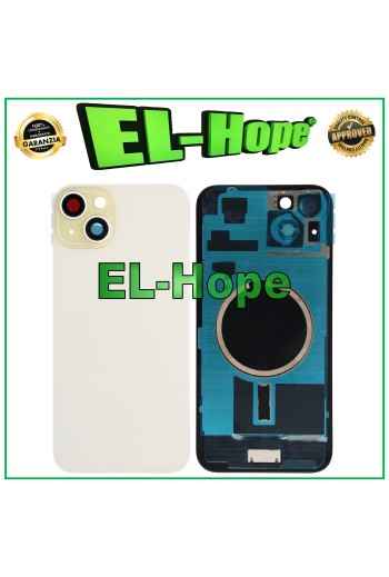 GLASS CASE BACK COVER MAGSAFE FOR APPLE IPHONE 15 PLUS YELLOW