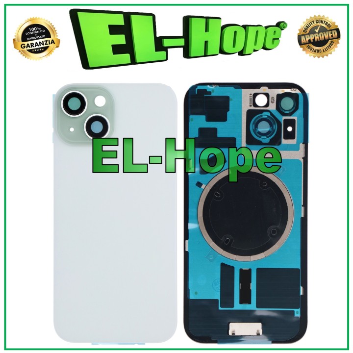 GLASS CASE BACK COVER + MAGSAFE FOR IPHONE 15 GREEN