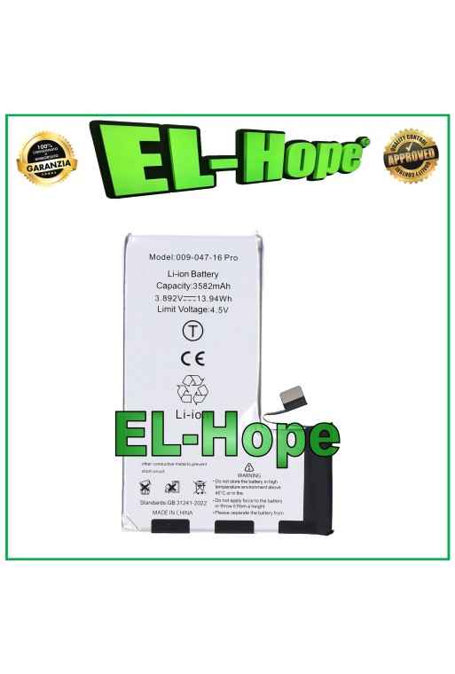 REPLACEMENT BATTERY FOR IPHONE 16 PRO 3582 mAh 3.89V