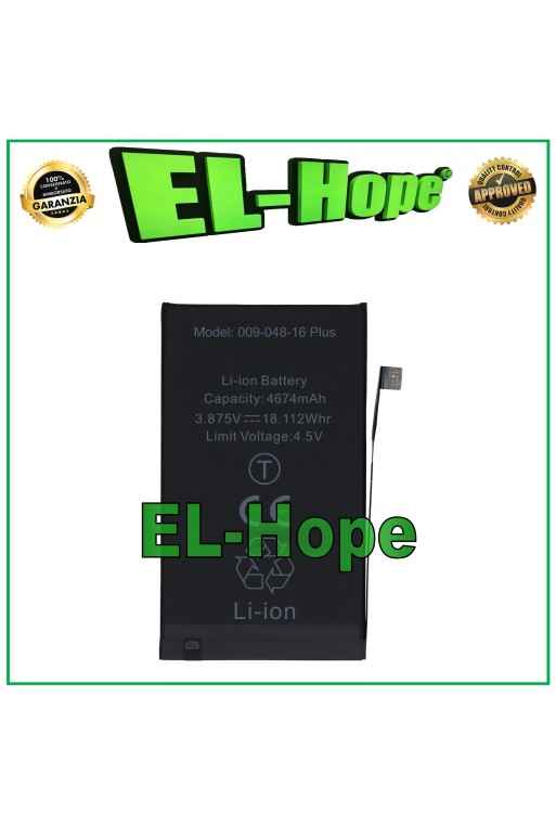 REPLACEMENT BATTERY FOR IPHONE 16 PLUS 4674 mAh 3.87V