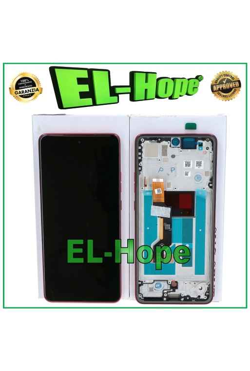 OLED FRAME TOUCH LCD DISPLAY ORIGINAL SERVICE MOTOROLA MOTO G86 5G XT2527 RED