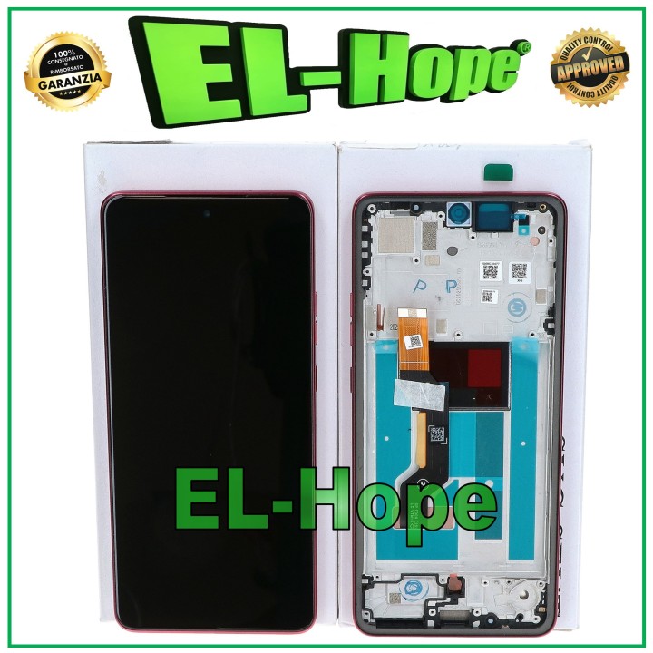 OLED FRAME TOUCH LCD DISPLAY ORIGINAL SERVICE MOTOROLA MOTO G86 5G XT2527 RED