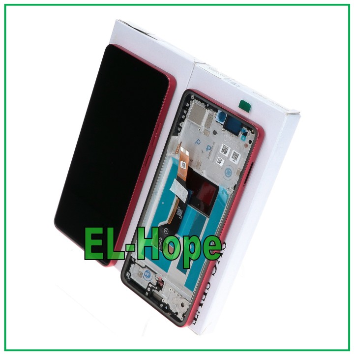 OLED FRAME TOUCH LCD DISPLAY ORIGINAL SERVICE MOTOROLA MOTO G86 5G XT2527 RED