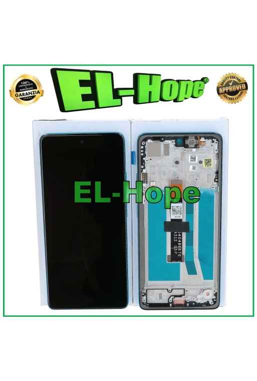 LCD DISPLAY FRAME ORIGINAL SERVICE MOTOROLA MOTO G75 5G XT2437 TOUCH WATER BLUE