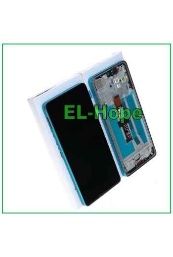 LCD DISPLAY FRAME ORIGINAL SERVICE MOTOROLA MOTO G75 5G XT2437 TOUCH WATER BLUE