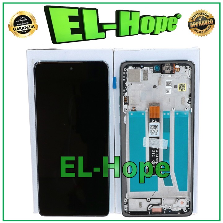 LCD DISPLAY + ORIGINAL FRAME SERVICE MOTOROLA MOTO G75 5G XT2437 TOUCH GREEN