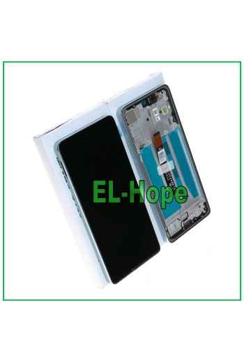 LCD DISPLAY + ORIGINAL FRAME SERVICE MOTOROLA MOTO G75 5G XT2437 TOUCH GREEN