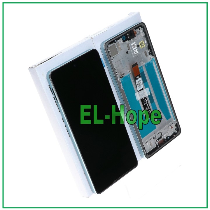LCD DISPLAY + ORIGINAL FRAME SERVICE MOTOROLA MOTO G75 5G XT2437 TOUCH GREEN