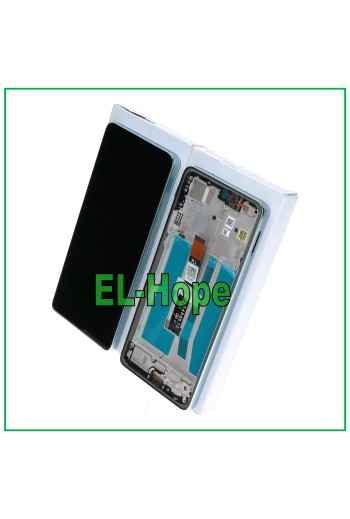 LCD DISPLAY + ORIGINAL FRAME SERVICE MOTOROLA MOTO G75 5G XT2437 TOUCH GREEN