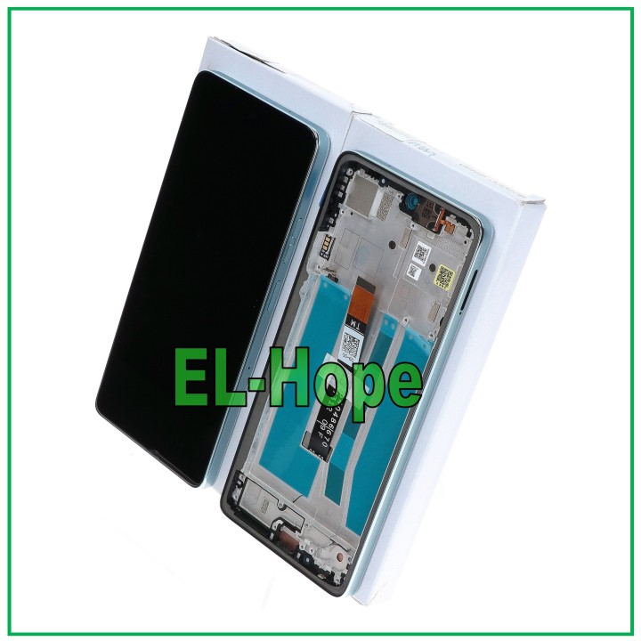 LCD DISPLAY + ORIGINAL FRAME SERVICE MOTOROLA MOTO G75 5G XT2437 TOUCH GREEN